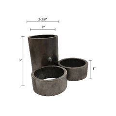Pipe Hinge Sleeves – Bare Steel with Collars & Grease Zerk