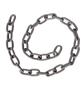 Metal chain on a white background