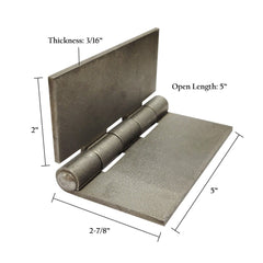 Flat Hinges – Weld-On Steel Hinges in Multiple Sizes