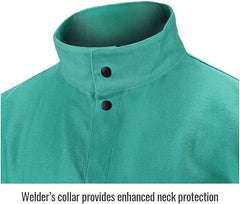 Black Stallion 9oz FR Cotton Green Welding Jacket 30"