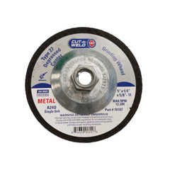 T27 Grind Wheel, Single Grit 5" X 1/4" X 5/8' -11