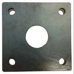 Square Plate 4" X 3/16" W/ 4 - .400" Sq Hole - Fits 1.315" OD