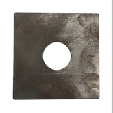 Square Plate 4" X 3/16" with Rounded Corners - Fits 1.25" OD