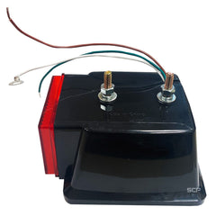 Trailer Light-4" Square Stop/Turn/Tail-Dark Red Lens/LEDs Small-Right Side