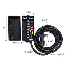 7-Way Junction Box with 10' Cord