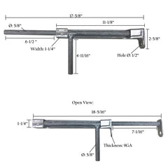 Lockable Bar Gate Latch (Left or Right)