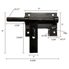 Lockable Bar Gate Latches - Heavy-Duty, Weld-On or Screw-On Options