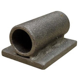 Female Hinge with Weld-On Plate | Bare Steel | 3/16" Thick Plate