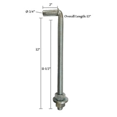 J Bolts – Bare or Zinc Plated | HD Hardware