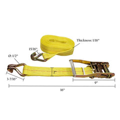 2" Ratchet Tie-Down Straps | Heavy-Duty Cargo Straps