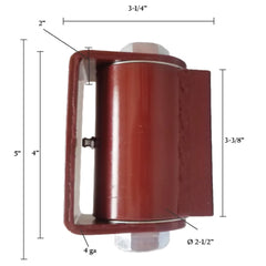 Flat-Mount Gate Hinge with Grease Zerk | HD Weld-On Hinge