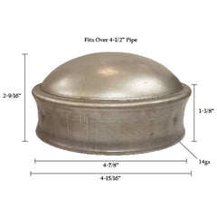 Pressed Post Caps - Decorative Steel Fence Post Caps