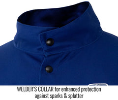 Black Stallion Hybrid Blue Welding Jacket