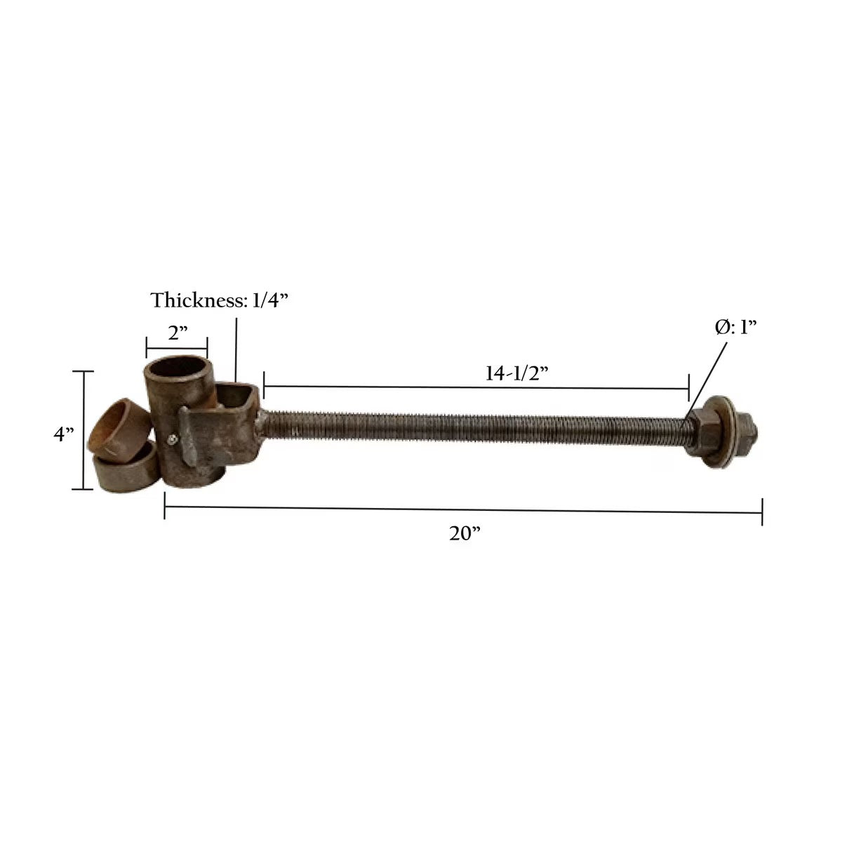 Pipe Hinges – 180° Swivel | Zinc Plated & HD Bare