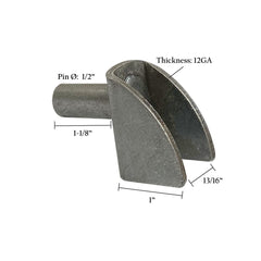 Bat Wing Hinges – Male & Female | 1/2", 5/8", 3/4"