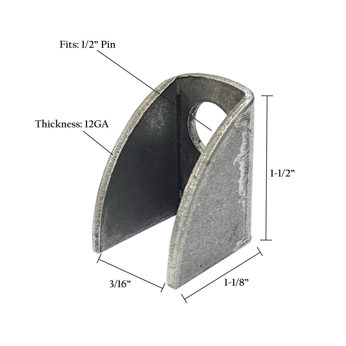 Bat Wing Hinges – Male & Female | 1/2", 5/8", 3/4"