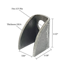 Bat Wing Hinges – Male & Female | 1/2", 5/8", 3/4"