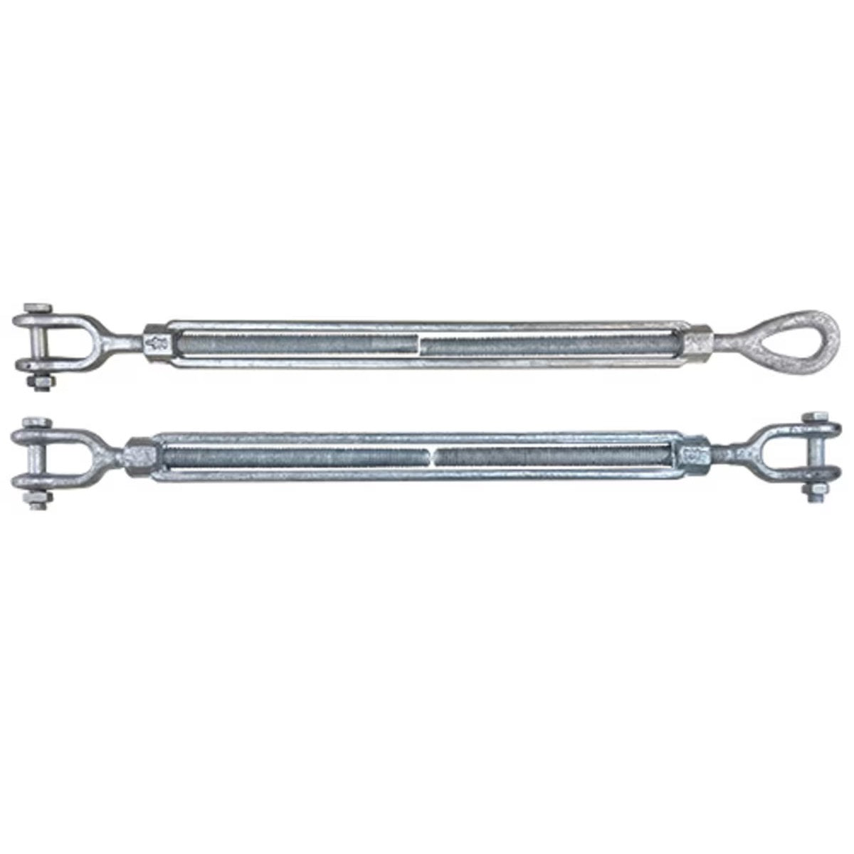 1/2" x 12" Turnbuckles – Jaw & Eye or Jaw & Jaw