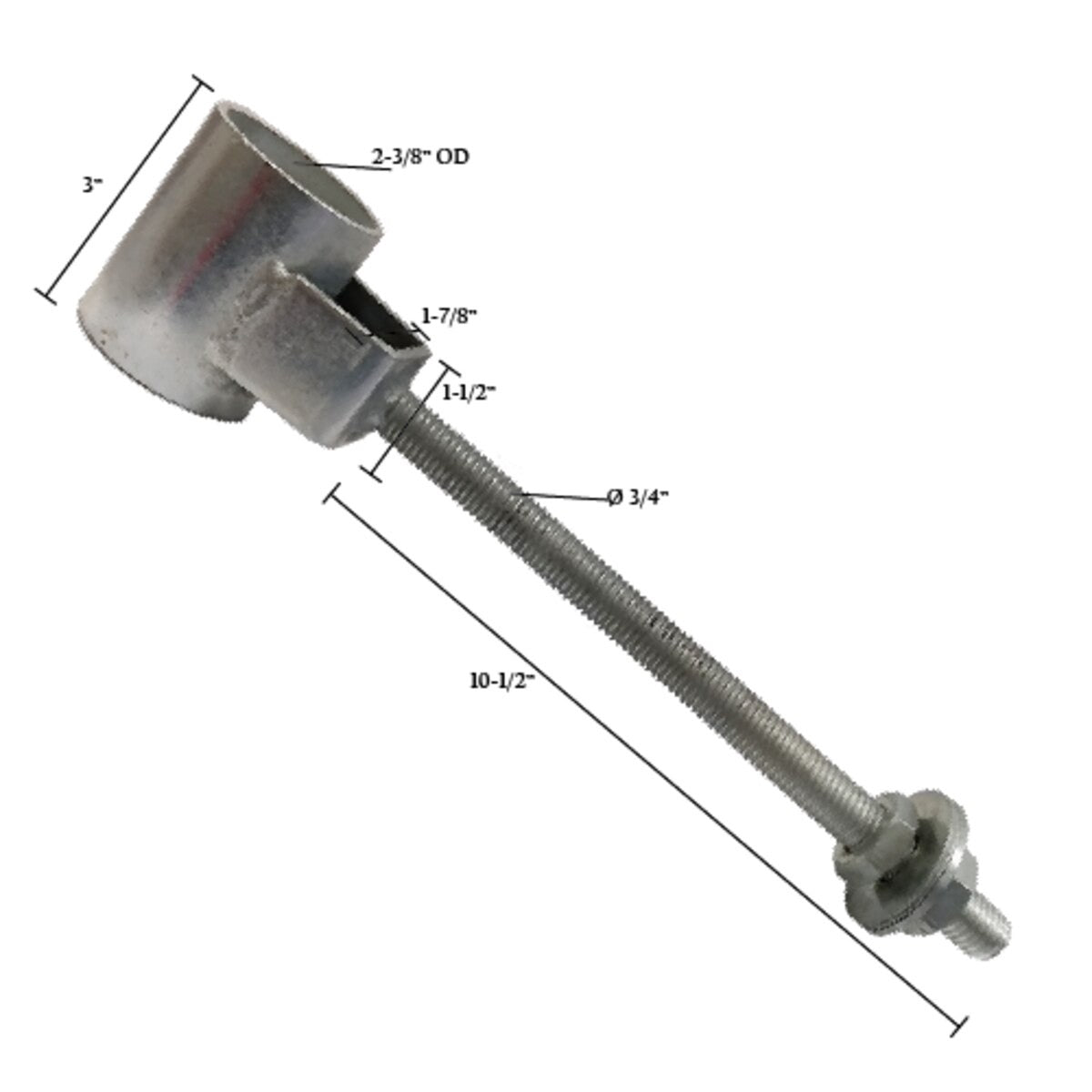 Pipe Hinges – 180° Swivel | Zinc Plated & HD Bare