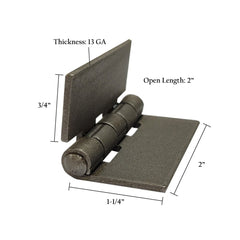 Flat Hinges – Weld-On Steel Hinges in Multiple Sizes