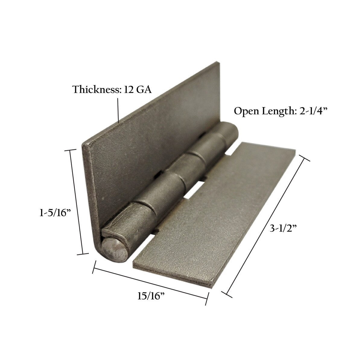 Flat Hinges – Weld-On Steel Hinges in Multiple Sizes