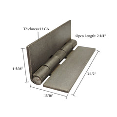 Flat Hinges – Weld-On Steel Hinges in Multiple Sizes