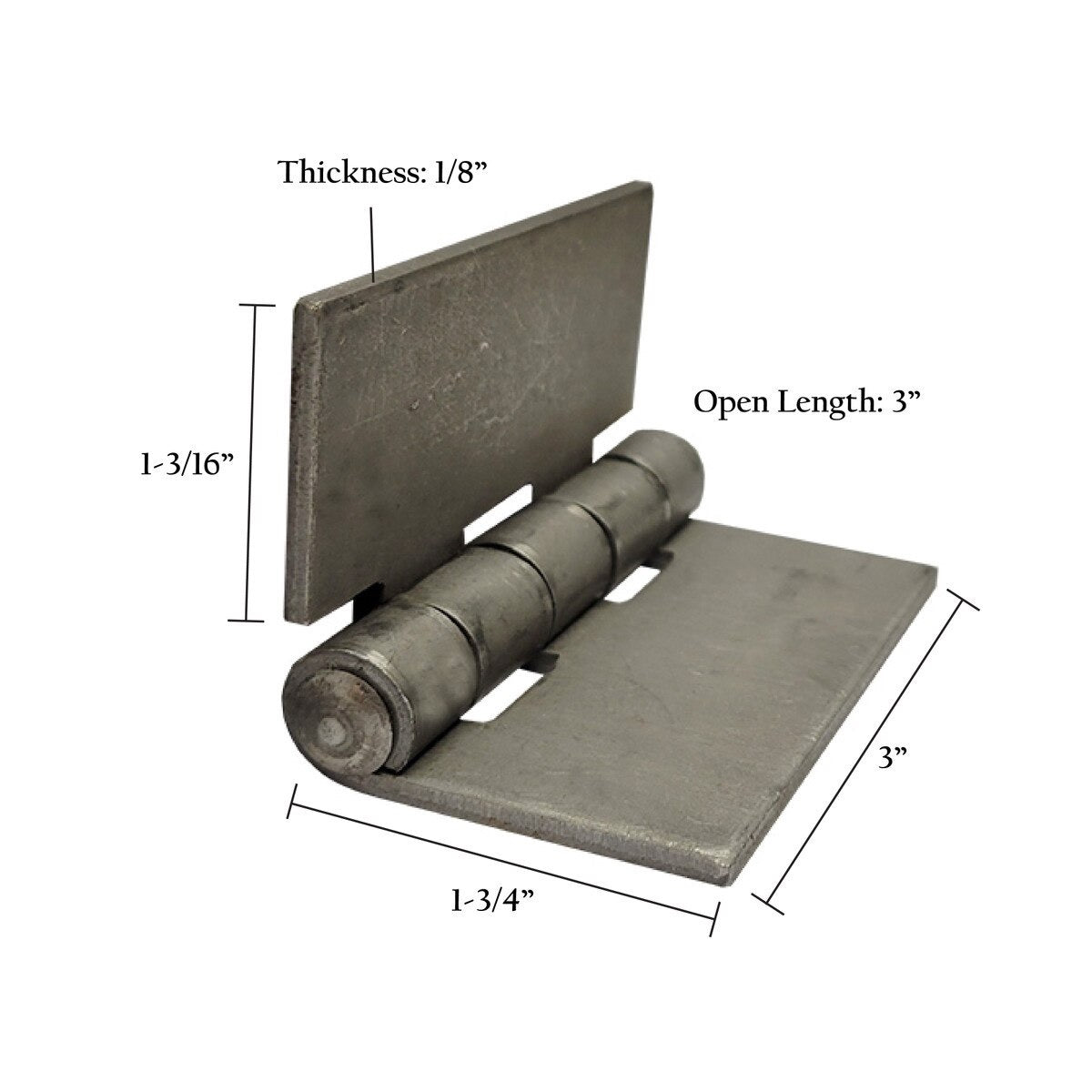 Flat Hinges – Weld-On Steel Hinges in Multiple Sizes