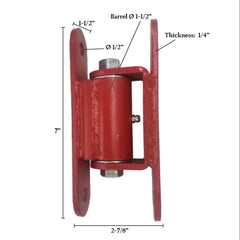 Bolt-On Gate & Post Hinge with Grease Zerk