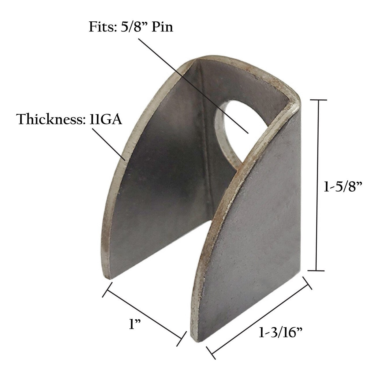 Bat Wing Hinges – Male & Female | 1/2", 5/8", 3/4"