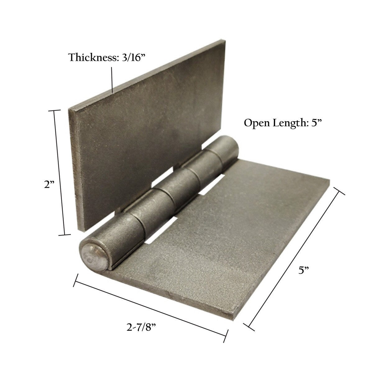 Flat Hinges – Weld-On Steel Hinges in Multiple Sizes