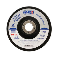 T27 Grind Wheel, Single Grit 5" X 1/4" X 7/8"