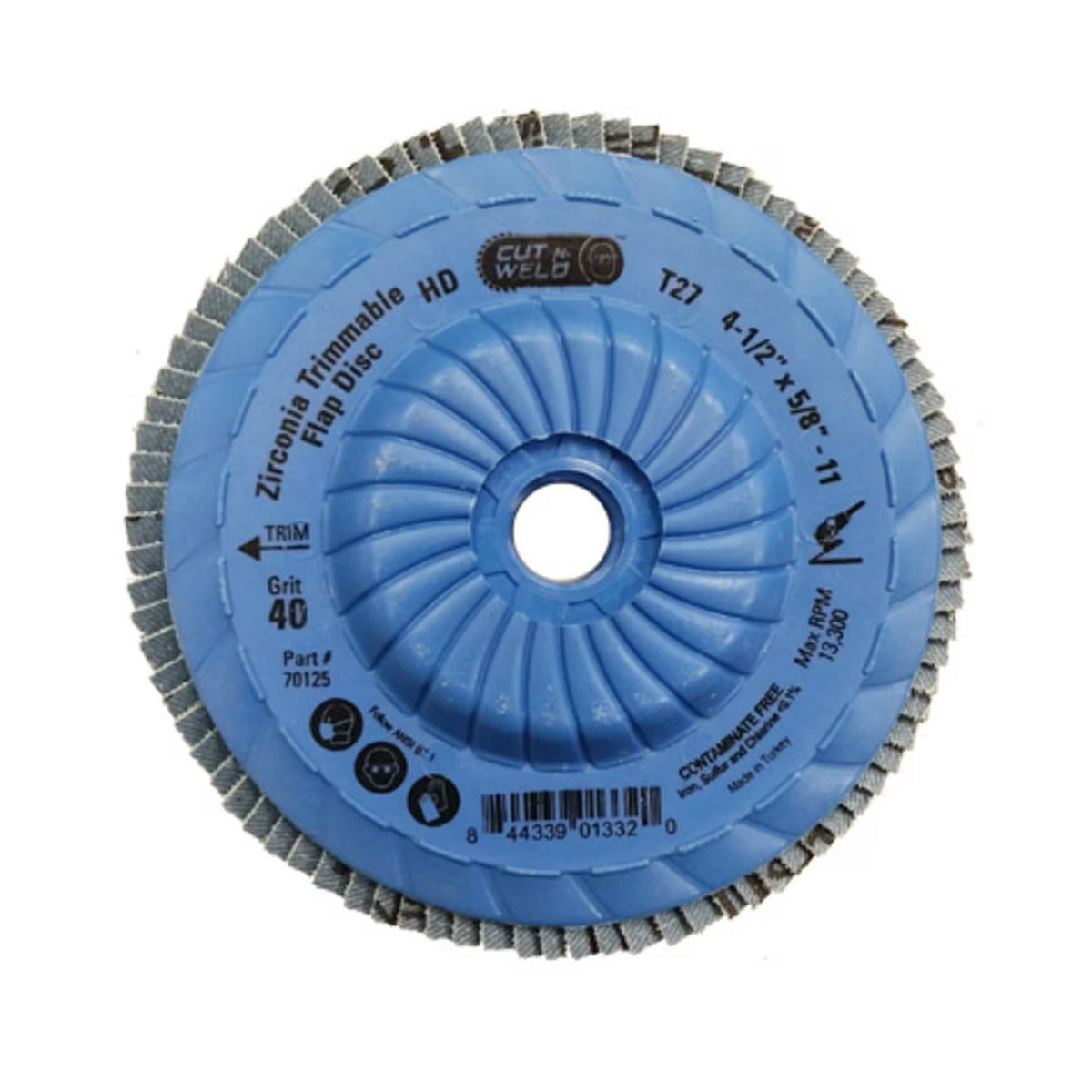 High Density Flap-disk 4.5" 40 Grit
