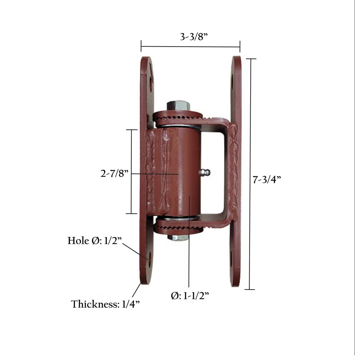 Adjustable Gate Hinge Bolt On