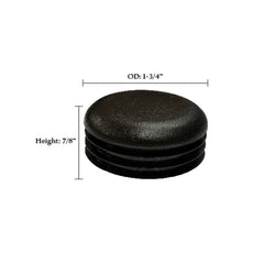 Round Plastic Plug for 1-3/4" 20ga-14ga Tubing