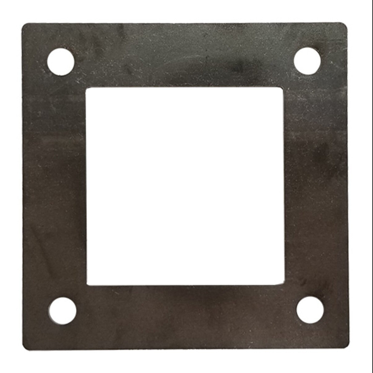 Square Plate 5 in x 3/16 in with 4 .400 in Square Holes for 3 in Square