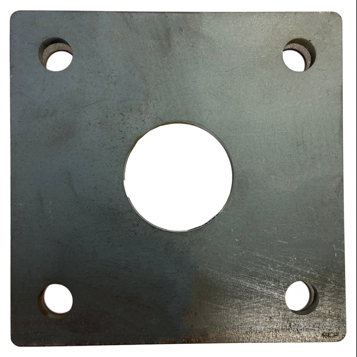 Square Plate 4" X 3/16" W/ 4 - .400" Sq Hole - Fits 1.315" OD