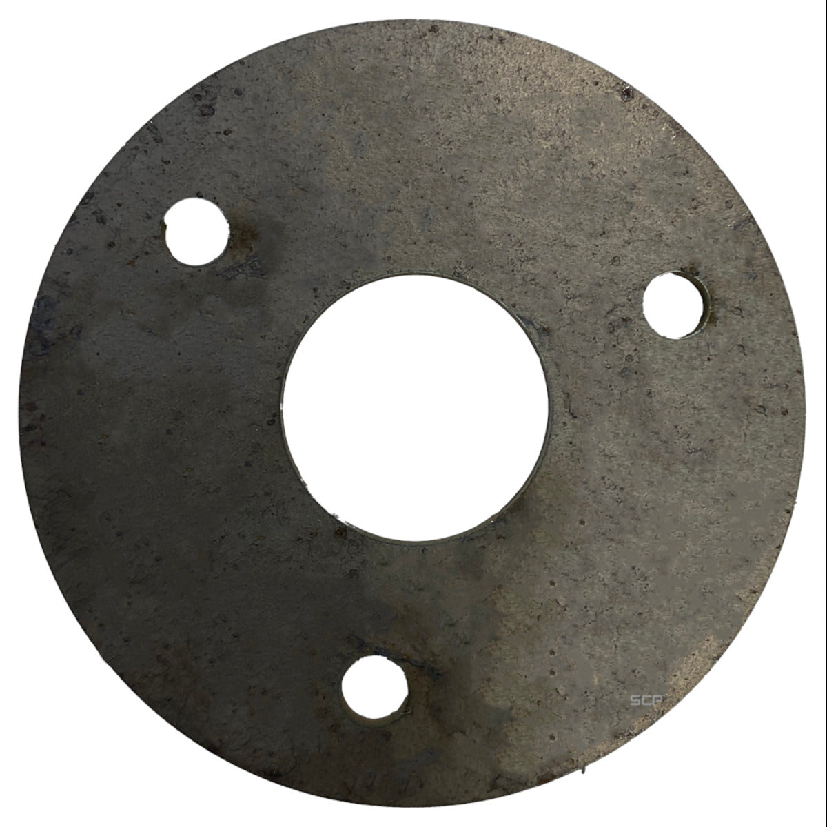 Round Plate 3.125" OD X 12GA W/ 3 - .26" Hole - Fits 1.05" OD