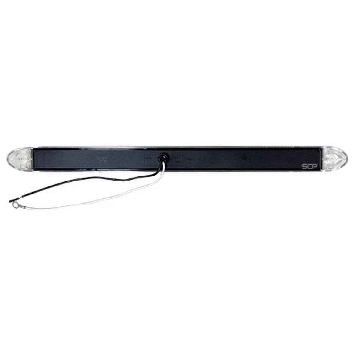 Trailer Light Bar-16" Slim Line LED ID w/Reflex Lens-3 Optic Circle Clear Lens/Red Lens