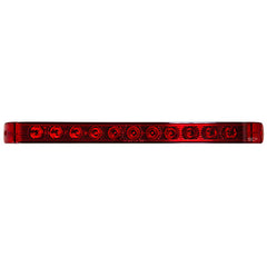 Trailer Light Bar-17" Stop/Turn/Tail Light-Red Lens/11 Red LEDs