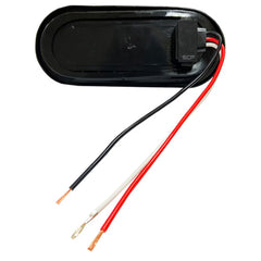 Trailer Light-6" Oval Midship/Turn/Marker Light-Amber/Amber Grommet & Plug