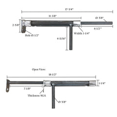 Lockable Bar Gate Latch (Left or Right)