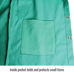 Black Stallion 9oz FR Cotton Green Welding Jacket 30"