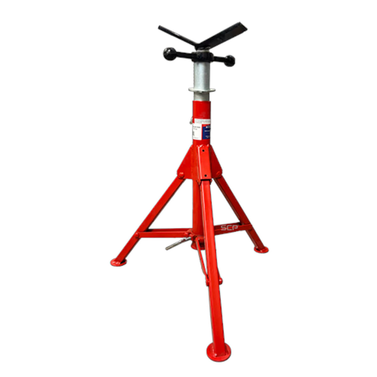 Folding Pipe Stand with Carry Handles & Double Key Locking System