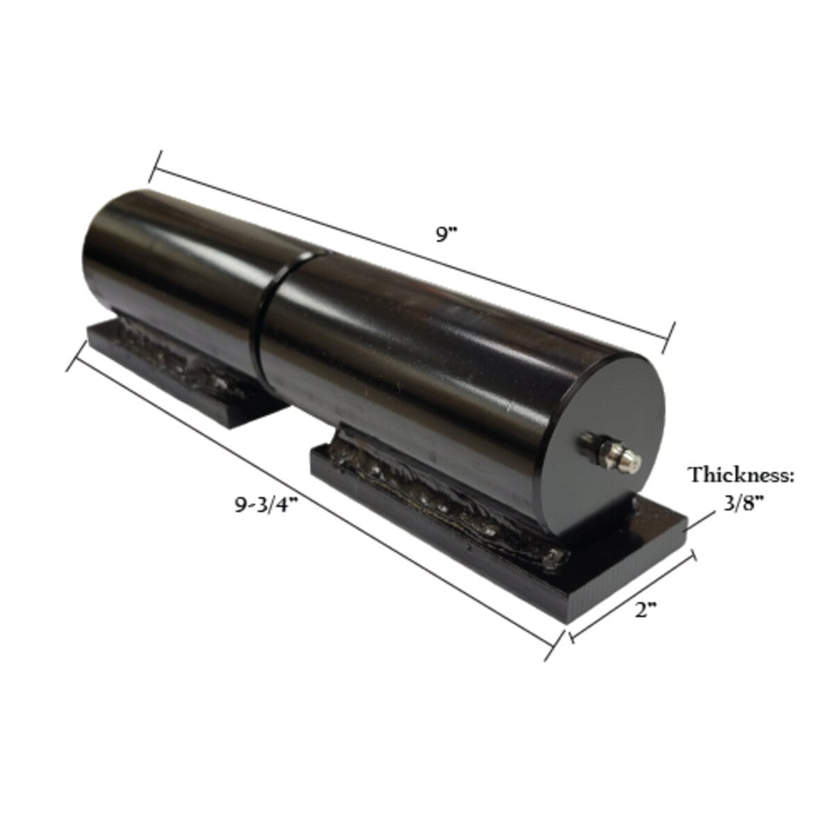 Barrel Hinge with Plate & Grease Zerk