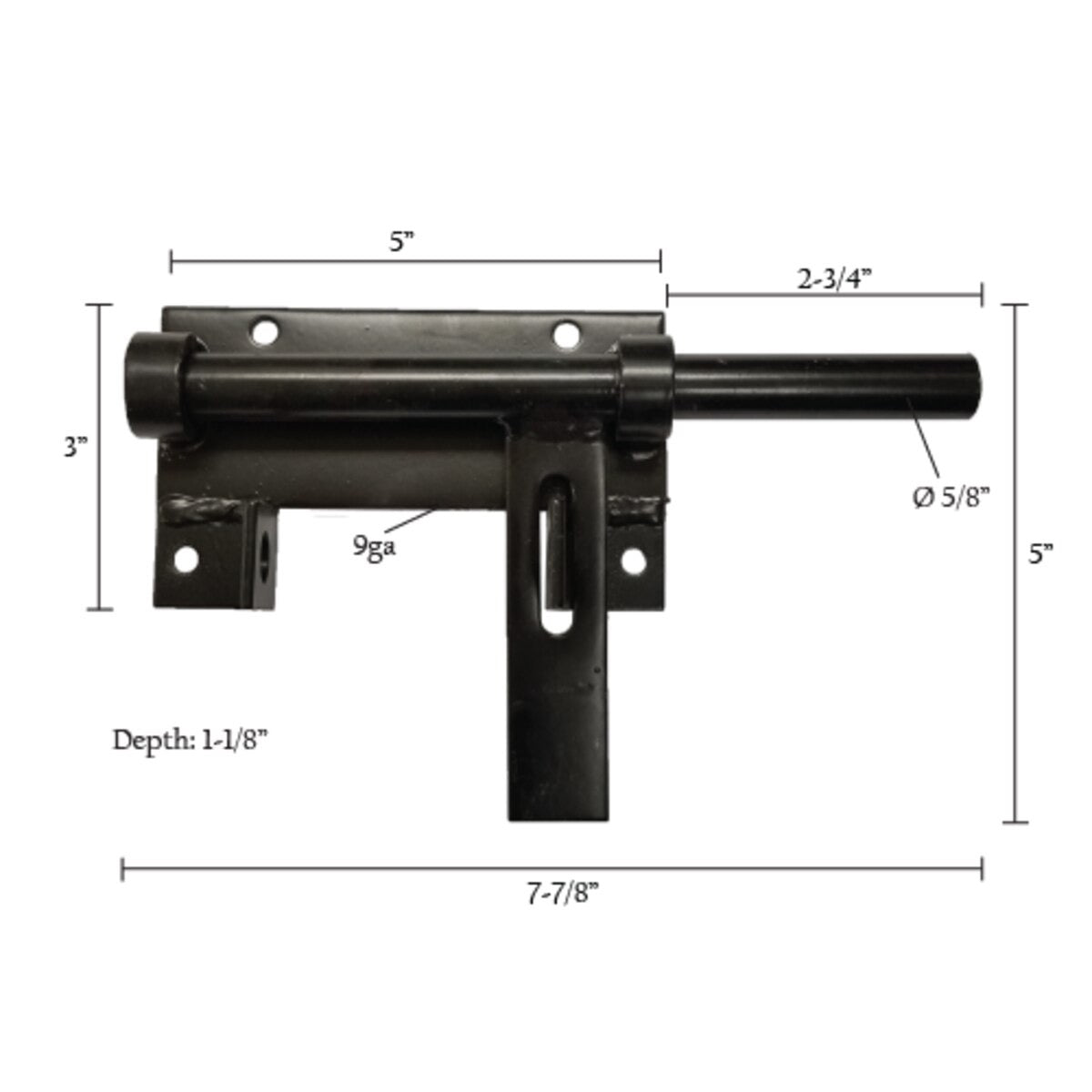 Lockable Bar Gate Latches - Heavy-Duty, Weld-On or Screw-On Options