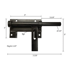 Lockable Bar Gate Latches - Heavy-Duty, Weld-On or Screw-On Options