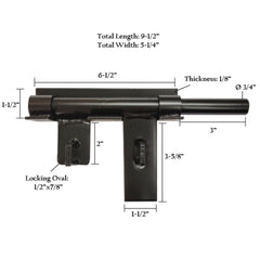 Lockable Bar Gate Latches - Heavy-Duty, Weld-On or Screw-On Options