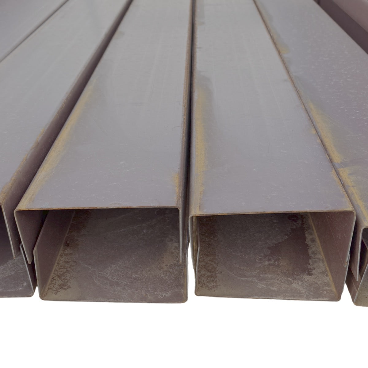 8" Channel Purlins - Raw or Red Oxide | 25' & 30' Lengths