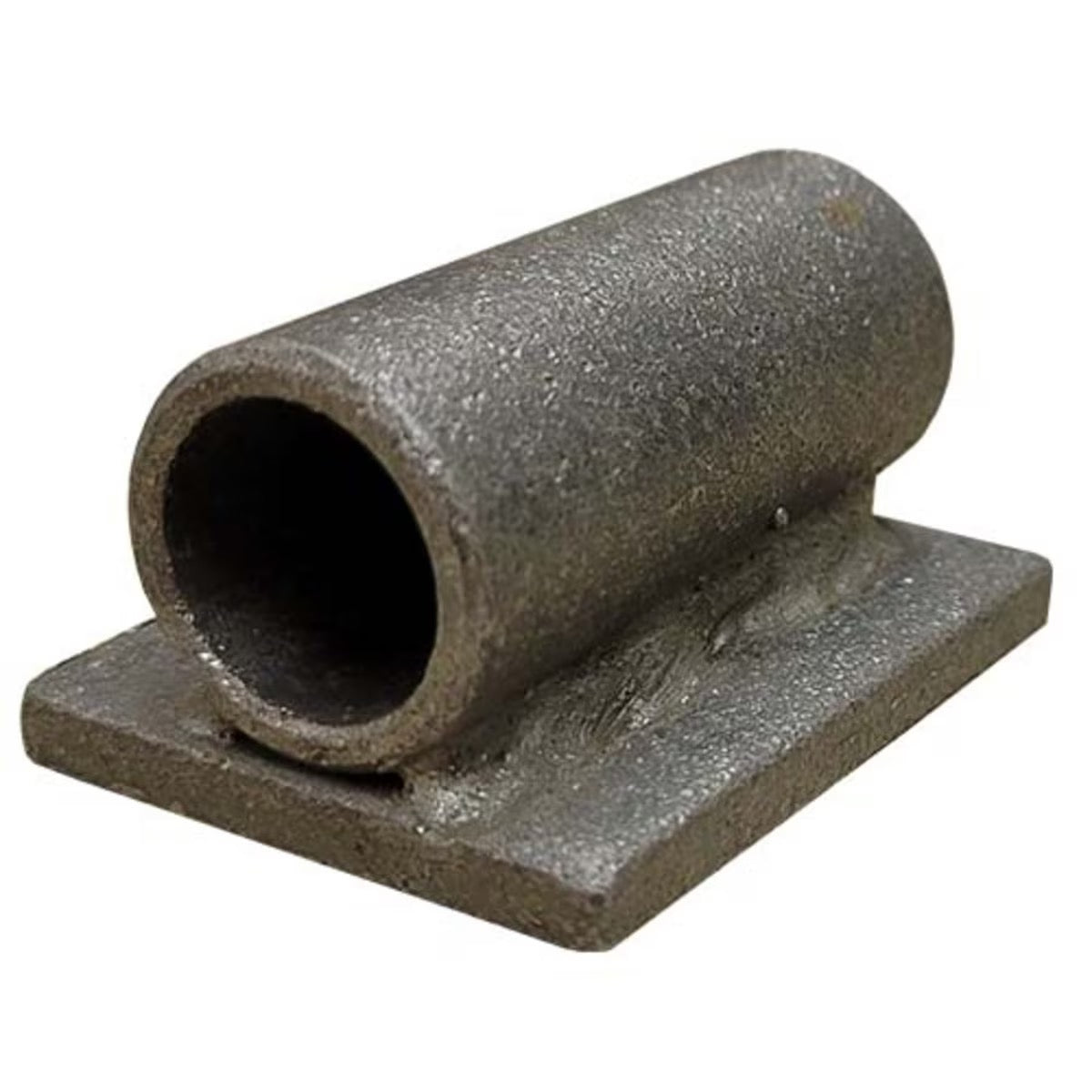 Female Hinge with Weld-On Plate | Bare Steel | 3/16" Thick Plate