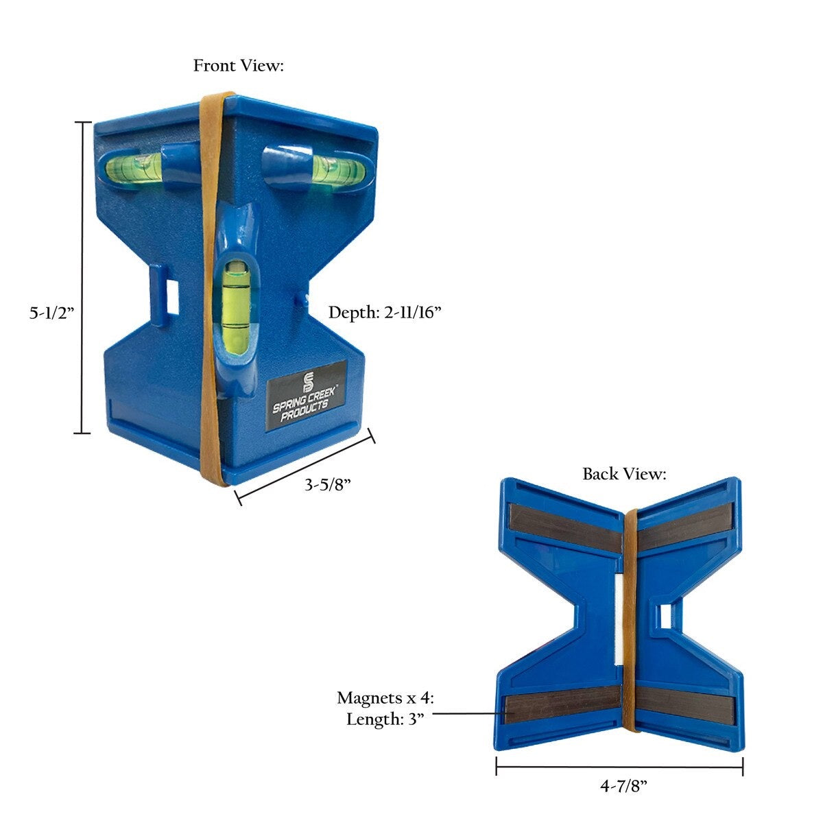 Magnetic Post Level | Hands-Free Leveling Tool with Strap